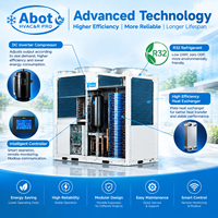 Refroidisseur modulaire à air Midea, série Aqua Thermal, R32, inverseur DC, module hydraulique intégré en option, installation simplifiée