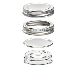 Food Grade Clear Glass Square Shape Mason <b>Jars</b> 5oz-33oz Airtight Wide Mouth Canning <b>Pickling</b> Aluminum Lid Custom Logo OEM/ODM - Product Image 4