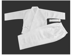 カスタマイズされた高品質のホワイトコットンGi空手ユニフォームWKF承認ポリエステルスーツ売れ筋格闘技服 - Product Image 4