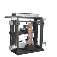 Machine de gravure CNC 3D verticale 4/5 axes Kunheng pour la sculpture de statues en marbre et granit