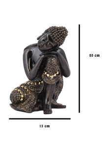 Handcrafted Resin <b>Buddha</b> Statue Feng Shui Home Decor Indoor Tabletop <b>Ornament</b> Living Room Art Piece 100% Handmade - Product Image 4