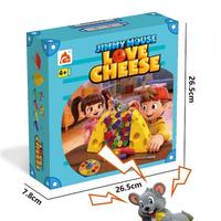 Jeu de société interactif HTL Interactive Mouse Stacks Cheese Board Game, jeu de stratégie éducatif pour enfants, jeu de table pour bataille parent-enfant
