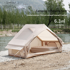 Custom Factory 6.3㎡ Fully Automatic <b>Inflatable</b> Tent with Skylight and Single <b>Large</b> Door for Travel - Product Image 1