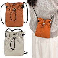 Tas Selempang Unisex Nylon Mini Dompet Ponsel Multi-Kantong Tas Messenger Tahan Air Tas Bahu Kecil Pouch Leher untuk Perjalanan