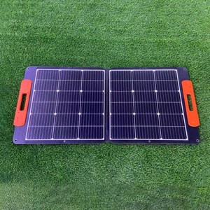 Cargador de panel solar plegable personalizado de fábrica, placa solar plegable de 100W para estación de energía para acampar al aire libre - Product Image 1