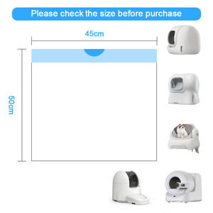 Otomatik kedi kum kabı Pet kaka poşetleri biyobozunur plastik İpli çöp filtresi ev kediler ve köpekler için çöp torbaları - Product Image 4