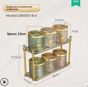 Juego de Recipientes Herméticos para Almacenamiento de Alimentos, de Acrílico, para Azúcar, Sal y Condimentos - Product Image 5