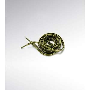 Lacets plats Diadora noir et jaune 120 cm en polyester bicolore, textile, paire simple - Product Image 1