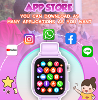 Montre intelligente T53 pour enfants d'usine OEM Appel vidéo 4G GPS/WIFI/LBS Localisation IP67 Podomètre Réveil Jeu Montre intelligente pour garçons et filles