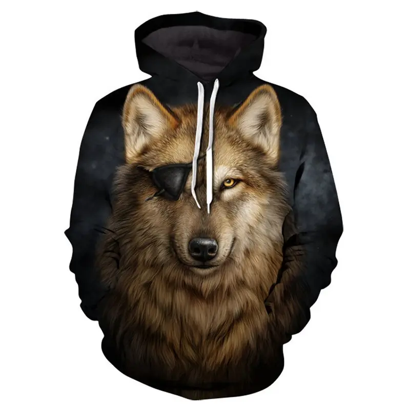 custom 3d printed animal oversize hoodies mens clothing plus size pullover sweatshirt men's hoodies men hoodies