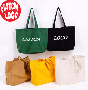 กระเป๋าผ้าแคนวาสขนาดใหญ่ขายดี พร้อมออกแบบโลโก้ตามสั่ง กระเป๋าช้อปปิ้งความจุเยอะ - Product Image 1