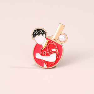 カスタムファンシーかわいい漫画エンボス亜鉛合金3Dラインストーンカスタムブランドロゴネームピンブローチバッジ衣類バッグ用 - Product Image 3