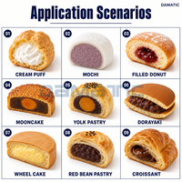 Machine automatique professionnelle pour l'injection de garnitures (crème, confiture, chocolat, pâte à gâteau, pain, beignets, crème anglaise) pour pâtisseries et boulangeries