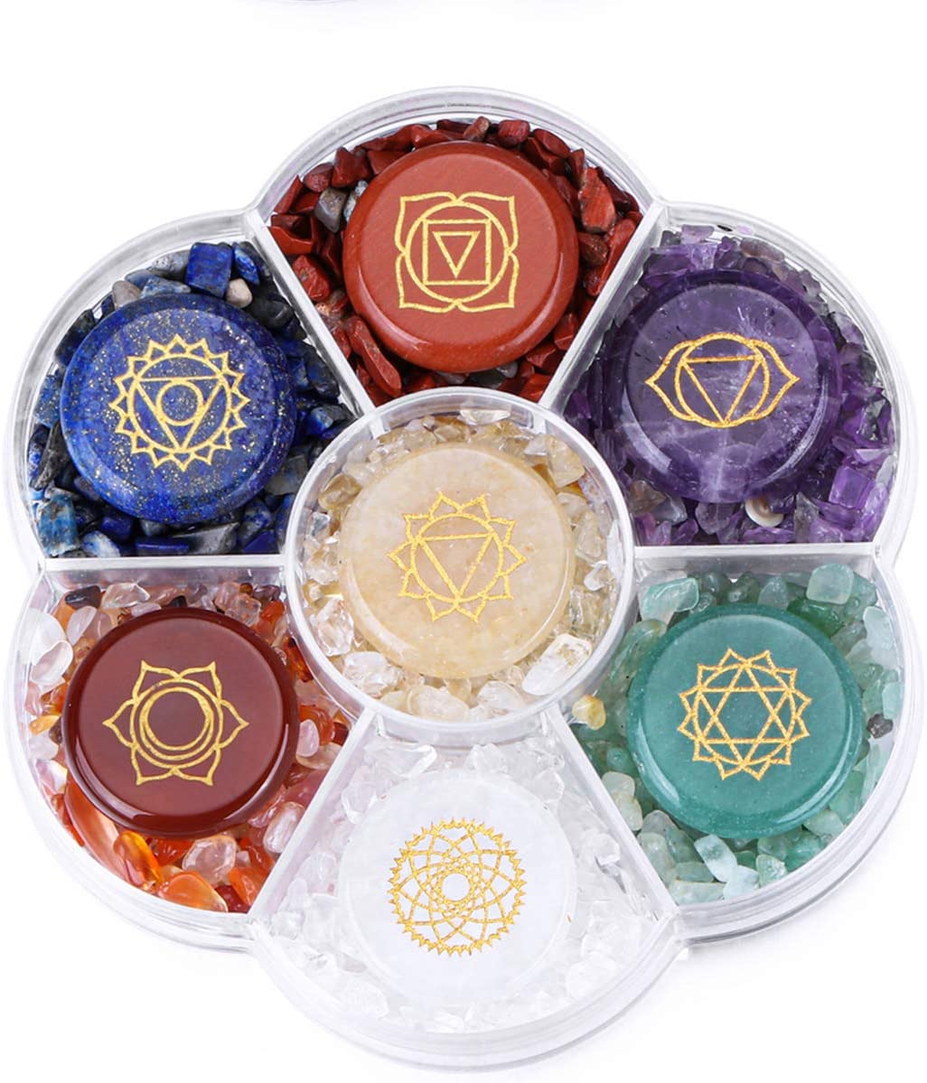 HUAYI Йога Медитация терапия Top Plaza 7 Чакра рейки Исцеляющие кристаллы