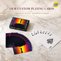 Cartes à Jouer Personnalisées OEM ODM en PVC Acétate 100% Plastique – Cartes de Poker, Cartes Magiques Personnalisées
