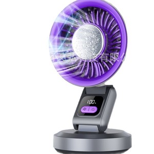 Ventilateur Circulateur Pliant 7.0-9.9 Pouces, Oscillant, de Bureau ou Mural, pour Maison, Cuisine, Camping, Alimentation USB/Batterie - Product Image 5