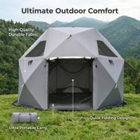 Carpa de Glamping Geométrica Personalizada OEM al por Mayor con Ventanas de Malla, Impermeable para Varias Personas, Proveedor de Fábrica para Campismo al Aire Libre