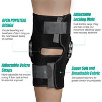 Attelle de Genou en Néoprène Réglable ROM pour Arthrite Articulaire à Charnière