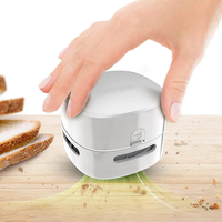 Nettoyeur de table portable alimenté par batterie coloré Mini balayeuse de poussière de table aspirateur de bureau pour la maison et le bureau