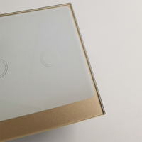Vidrio Templado Antihuellas para Interruptor de Luz Táctil LED - Panel de Interruptor de Grado Hotelero de 86 mm