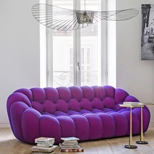 Hoa Thiết Kế Sofa Internet Phổ Biến Hình Lưỡi Liềm Hình Sofa Thiết Kế Hiện Đại Đơn Giản Cong Lười Biếng Tổ Ong Bộ Nhớ Bọt Sofa - Product Image 5