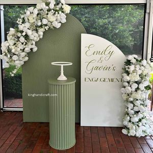 New Arrival Custom Elegant Modern Wooden Plinth Pedestal <b>for</b> Party <b>Decor</b> | Event Display Stand <b>for</b> Wedding <b>Birthday</b> Celebrations - Product Image 6