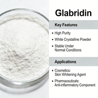 Ingrédients naturels pour éclaircir la peau, poudre de Glabridin de qualité cosmétique, haute pureté (98%), anti-inflammatoire, antioxydant C20H20O4