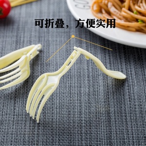 Cấp thực phẩm PP dùng một lần gấp ngã ba nhựa có thể gập lại dĩa - Product Image 2