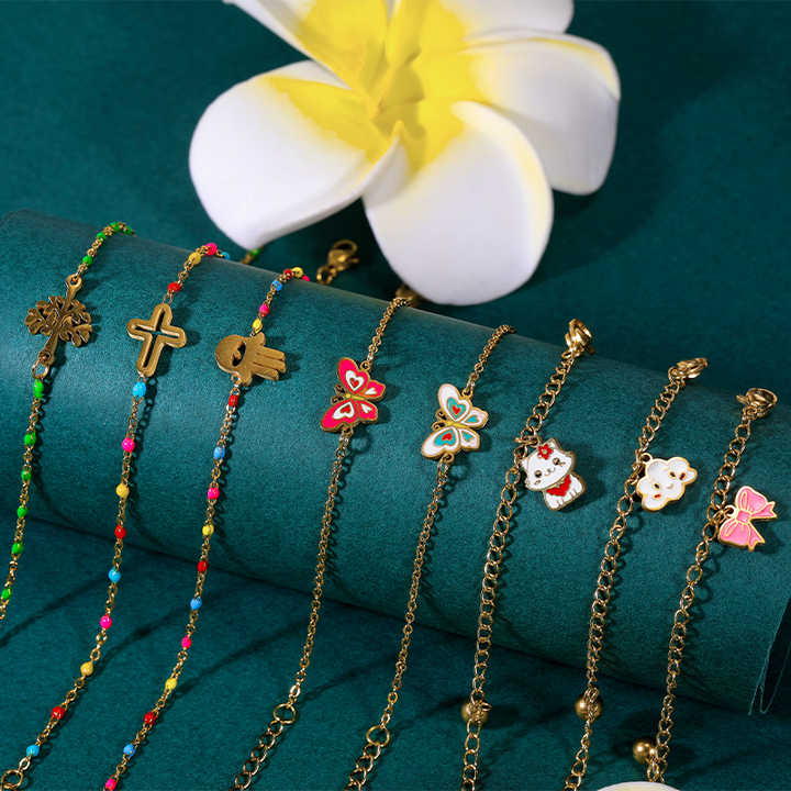 Butterfly Seed Bead Bracelet Dainty Preppy Sunflower, Daisy