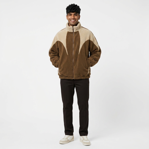 Vestes en polaire sherpa pour homme à prix avantageux, respirantes, vestes d'hiver pour homme, vente en gros, vestes en polaire sherpa personnalisées pour homme - Product Image 1