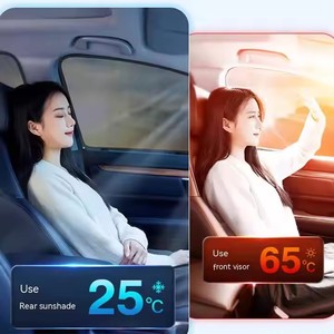 कस्टम सनशेड और सूर्य संरक्षण चुंबकीय ट्रैक गोपनीयता पर्दा कार साइड विंडो छाया - Product Image 6