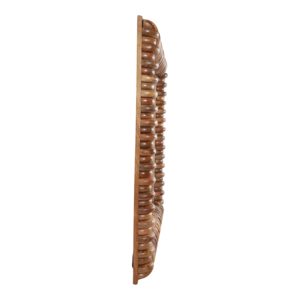 Specchio da parete decorativo in legno con bordo a coste, elegante per camera da letto, bagno, corridoio, soggiorno - Product Image 3