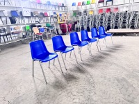 Chaise de conférence empilable en plastique, chaise de formation pour bureau, salle de réunion, événement scolaire, sièges publics