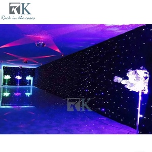 Starlight Curtain Black LED <b>Backdrop</b> <b>Stand</b> Elegant Decoration Pipe Drape - Product Image 6