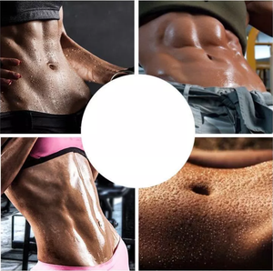 Corset de sudation noir de qualité supérieure à 2 ou 3 sangles, pour le sport, le fitness et le sauna, avec double ceinture en néoprène pour la taille - Product Image 4