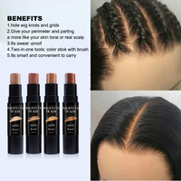 Bellezon – perruque de cuir chevelu véritable, accessoire de maquillage en dentelle, grille, teinte de cire, bâton, correcteur de teinte