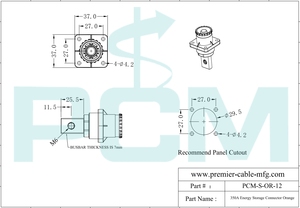 12mm pin lưu trữ kết nối 250A 300A 350A 95mm ² busbar Ổ cắm điện cho gió trang trại năng lượng mặt trời trạm năng lượng tủ LiFePO4 - Product Image 6