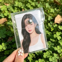 20 Buah Kantong Binder Bening dengan Kantong Binder Kancing Jepret Tas Arsip Tempat Kartu Amplop Anggaran PVC Transparan