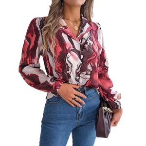 <span class=keywords><strong>Camisa</strong></span> <span class=keywords><strong>de</strong></span> Manga Larga con Cuello <span class=keywords><strong>de</strong></span> Traje a Rayas en Contraste <span class=keywords><strong>de</strong></span> Color, Estilo Casual Europeo y Americano para Mujer, Primavera/Verano - Product Image 5
