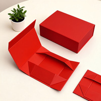 Emballage à rabat en carton 2 mm, petit MOQ, boîtes pliantes personnalisées sur mesure, boîtes cadeaux magnétiques en papier pour vêtements, faible coût d'expédition