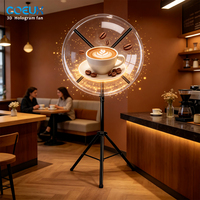 Boîte à lumière holographique 3D sur pied, OEM, directement de l'usine, pour menu de restaurant, affiche de film, magasin de détail et affichage d'événements