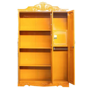 Luoyang factory metal locker produttore steel orange lemari pakaian storage con <span class=keywords><strong>armadio</strong></span> di trasferimento a specchio - Product Image 4