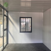 Bâtiment de bureau modulaire en acier avec mur-rideau en verre moderne, structure en acier détachable et grandes fenêtres