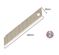 Dentier couteau utilitaire à lame dentelée, fabrication professionnelle en chine, 18mm