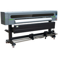Baiyin 2 uds I3200 cabezales de gran formato 1,85 M impresora de sublimación máquina de plotter de impresión para tela de poliéster/papel de sublimación