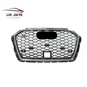 Grille <span class=keywords><strong>de</strong></span> pare-chocs avant <span class=keywords><strong>de</strong></span> haute qualité pour <span class=keywords><strong>Audi</strong></span> <span class=keywords><strong>A3</strong></span> 2017-2020 modifiée en matériau ABS en nid d'abeille <span class=keywords><strong>de</strong></span> calandre RS3 - Product Image 3