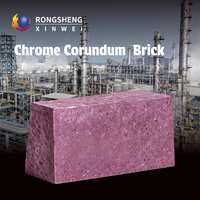 Brique réfractaire en corindon chromé haute résistance à prix d'usine pour four industriel pétrochimique