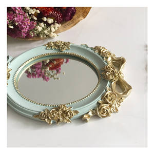 Zwo YRX S003 — miroir de maquillage Vintage sculpté, miroir vanité à la main, décoration de Table de Style palais européen - Product Image 2