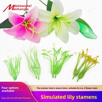 Aierflorist Tige de fleur artificielle en maille pour fleurs en résine, pour la création de fleurs DIY faites à la main