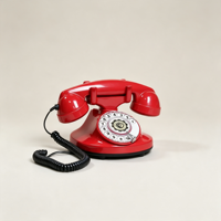 Téléphone rotatif rétro vintage antique - Téléphone filaire d'intérieur pour hôtel
